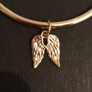 VS BANGLE RHINESTONE ANGEL WINGS BANGLE